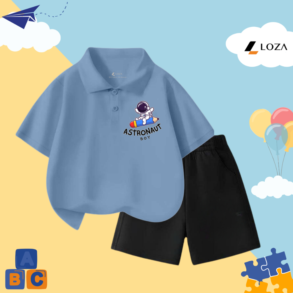 Bộ cộc bé trai in hình Phi hành gia - Loza Kids BO298_thumbnail_7