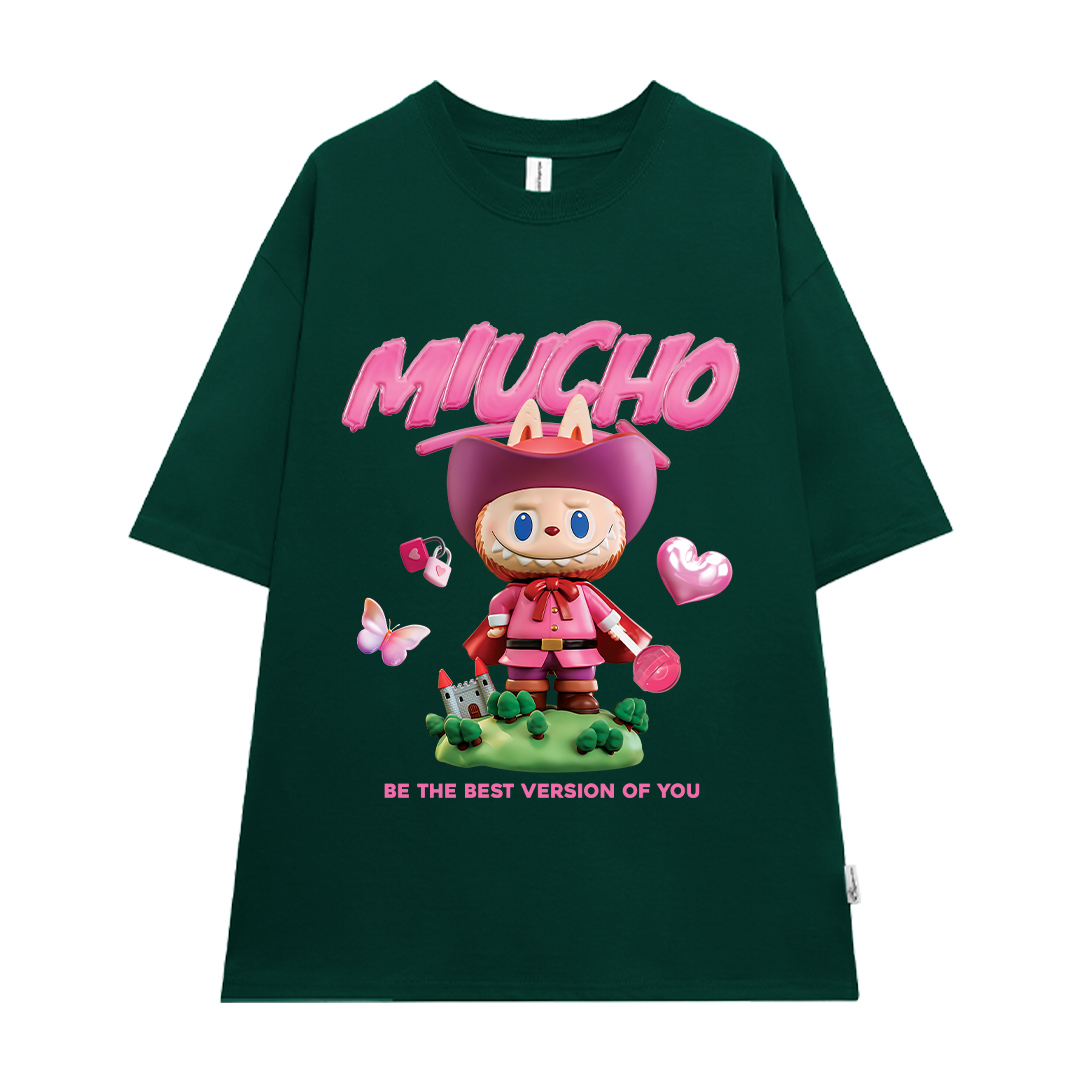 Áo thun labubu dễ thương form rộng nhiều màu ATD1453 Miucho vải cotton cổ tròn in mix_thumbnail_20