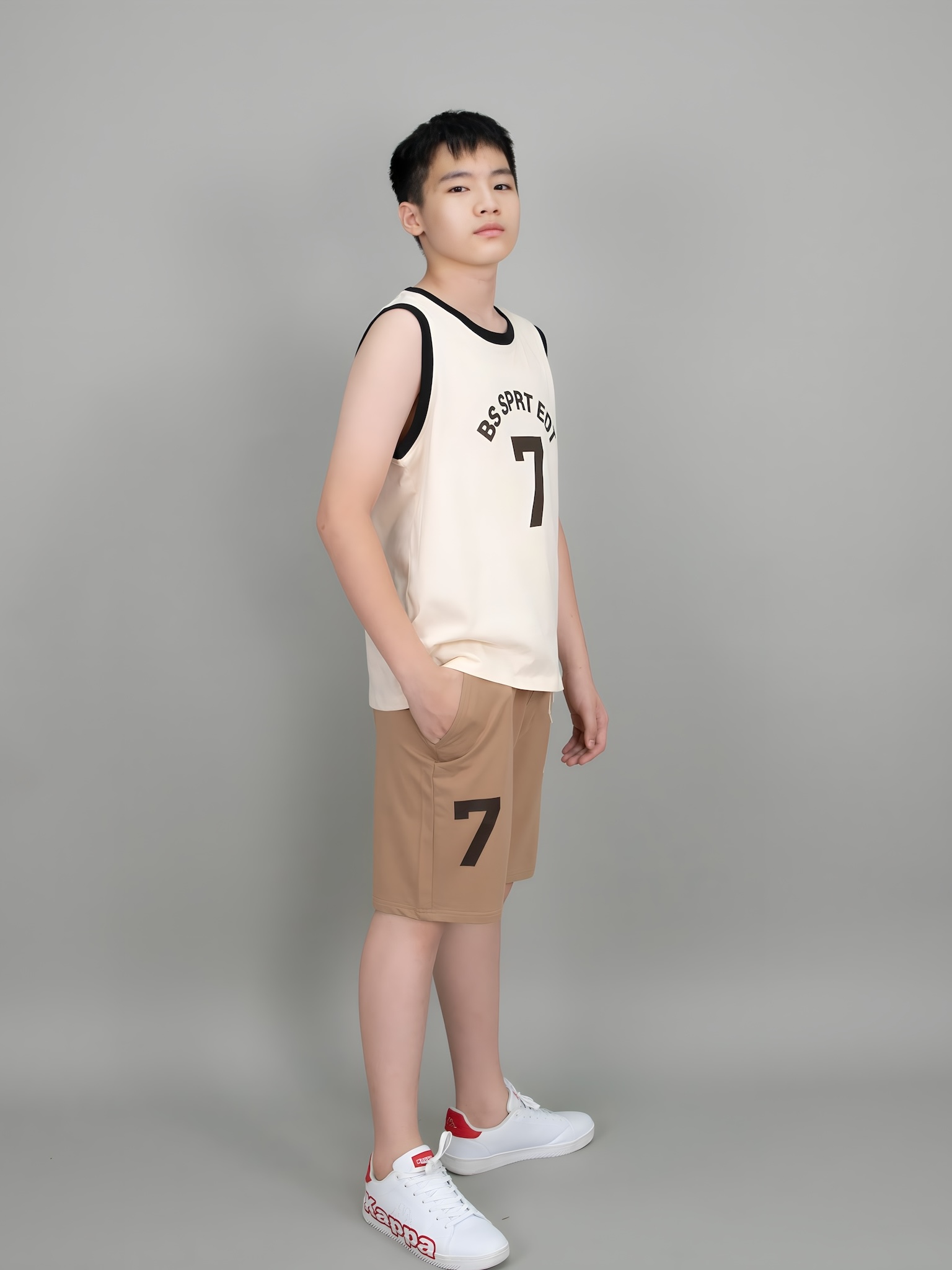 Áo 3 lỗ be viền bo đen số 7_thumbnail_1