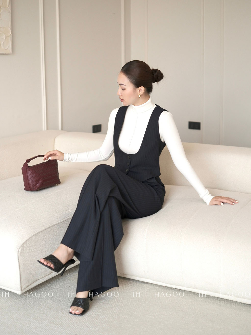 Áo thun cổ lọ bấu gân HAGOO_thumbnail_7