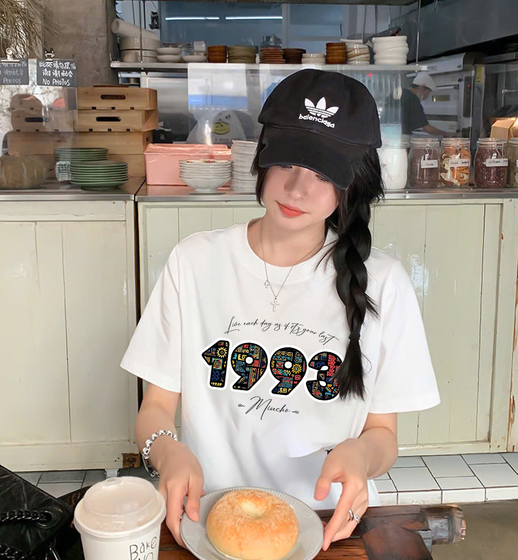 Áo thun nữ in năm sinh 1993 form vừa regular vải cotton 4c thoáng mát ARD1780 Miucho Chic in mix_thumbnail_6