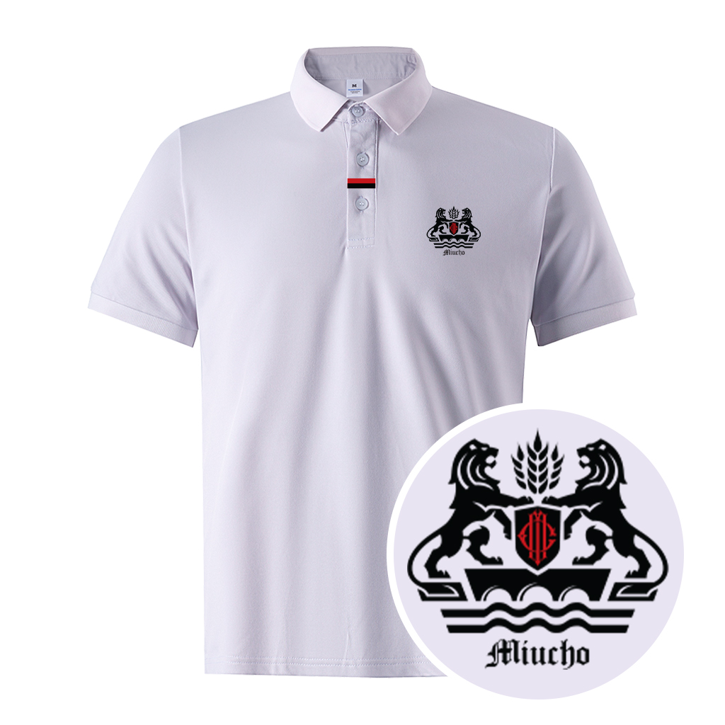 Áo polo nam form vừa 1868 Miucho Iconic vải cá sấu đứng form thoáng mát in artwork_thumbnail_2