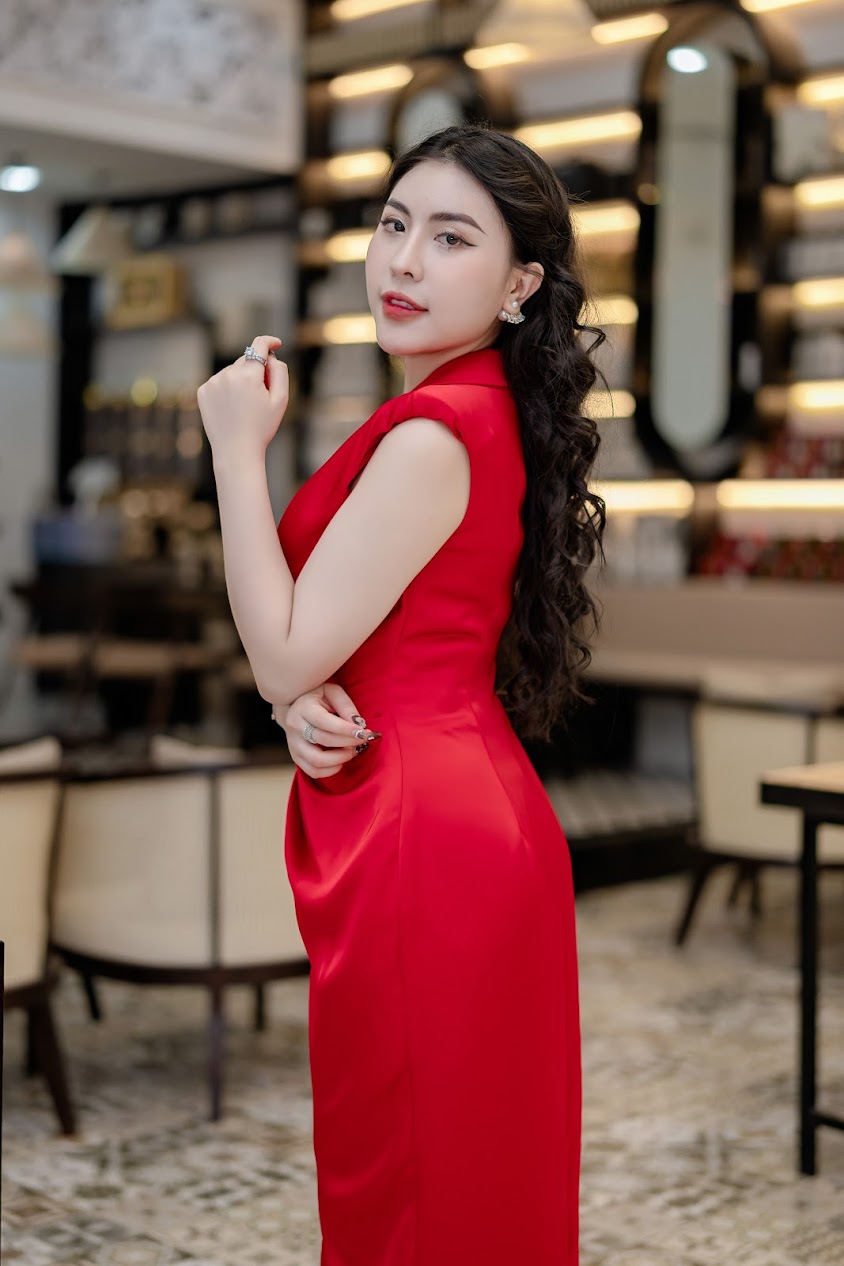 ĐẦM ĐI TIỆC MÀU ĐỎ NGẮN TAY- MELY DRESS_thumbnail_2