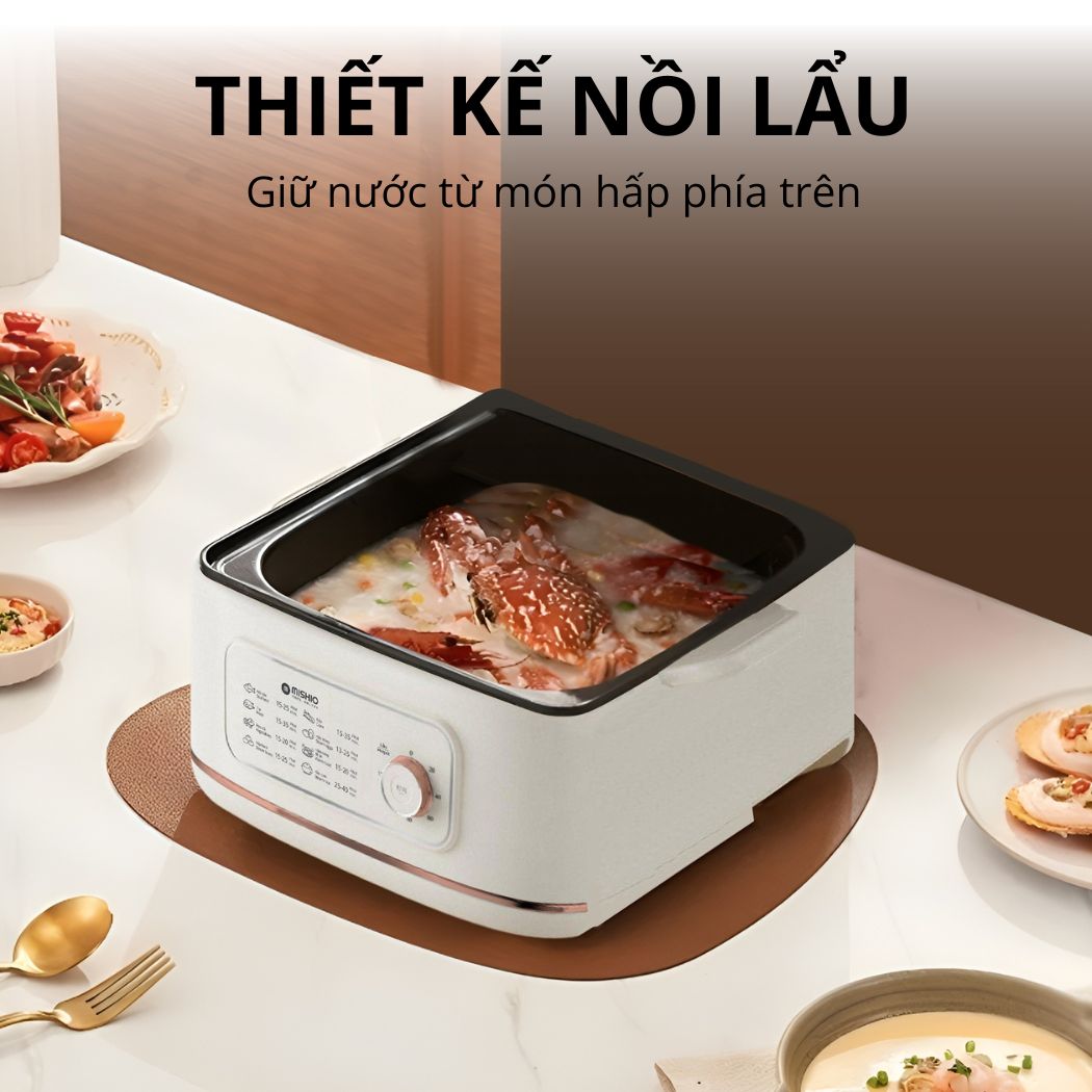 Nồi lẩu hấp thủy nhiệt Mishio MK382 tặng bình đun cao cấp_thumbnail_6