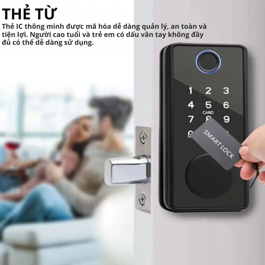 Khóa Cửa Thông Minh Kachi MK44 – Mở Khóa App Tuya + Vân tay + Chìa khóa + Thẻ từ + Mã số_thumbnail_6