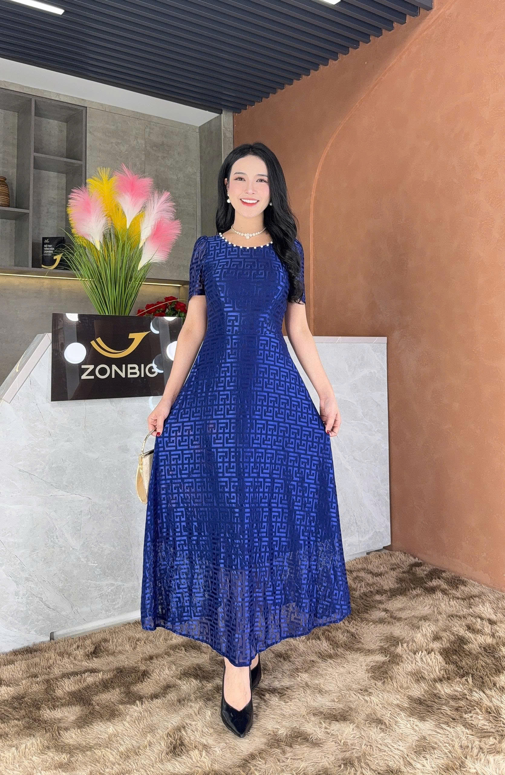 Đầm xòe - Y2120- Thương hiệu ZONBIG