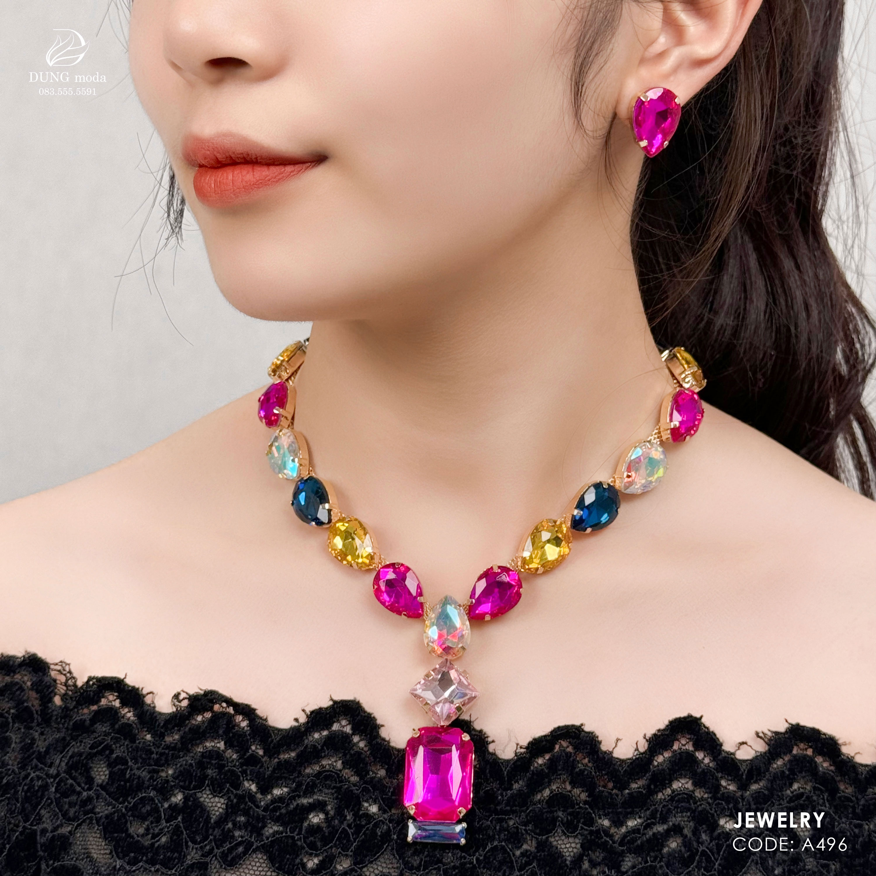 Bộ Trang Sức Pha Lê A496_thumbnail_1