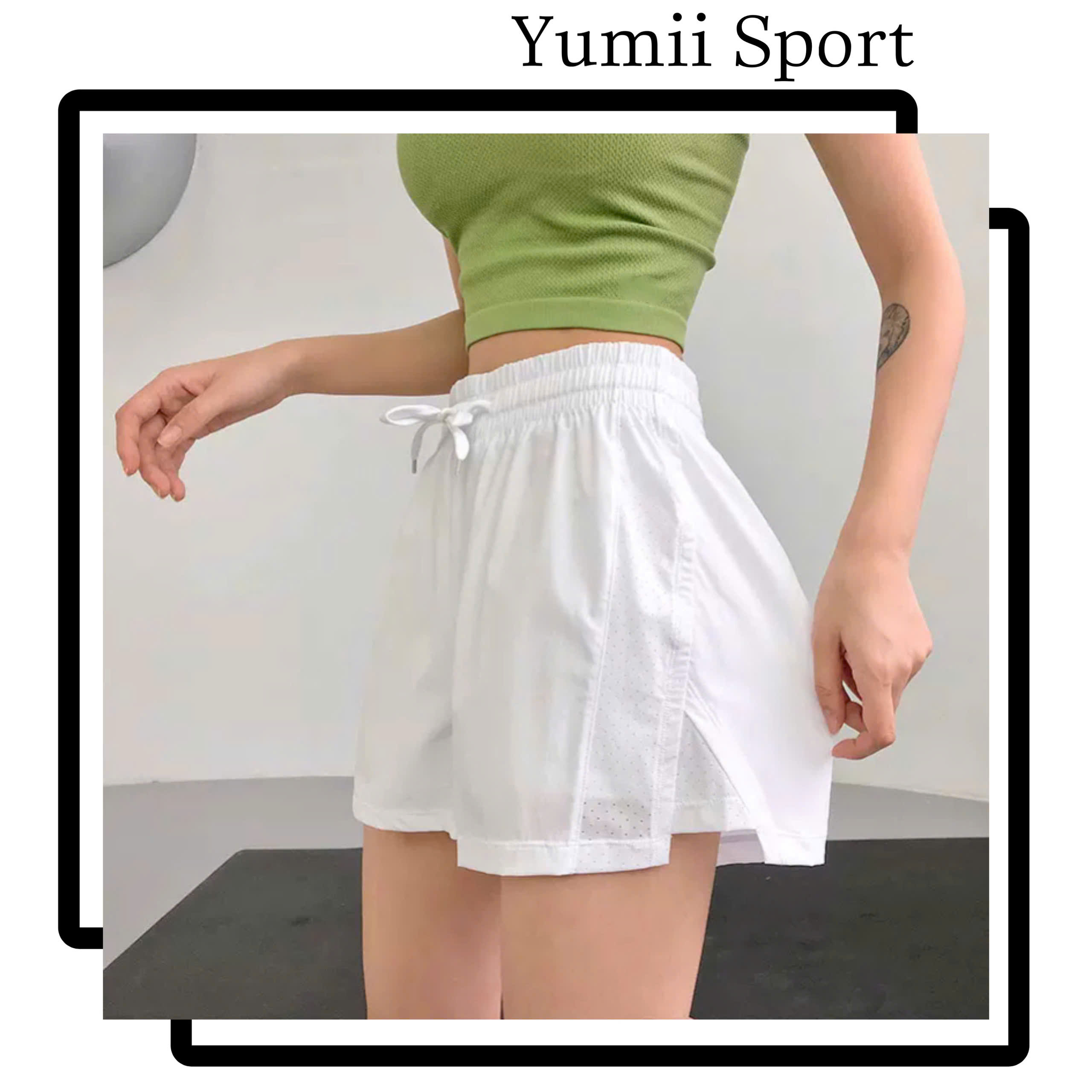 Quần Đùi Thể Thao Dáng Boxer 2Lớp Phối Laze_thumbnail_3