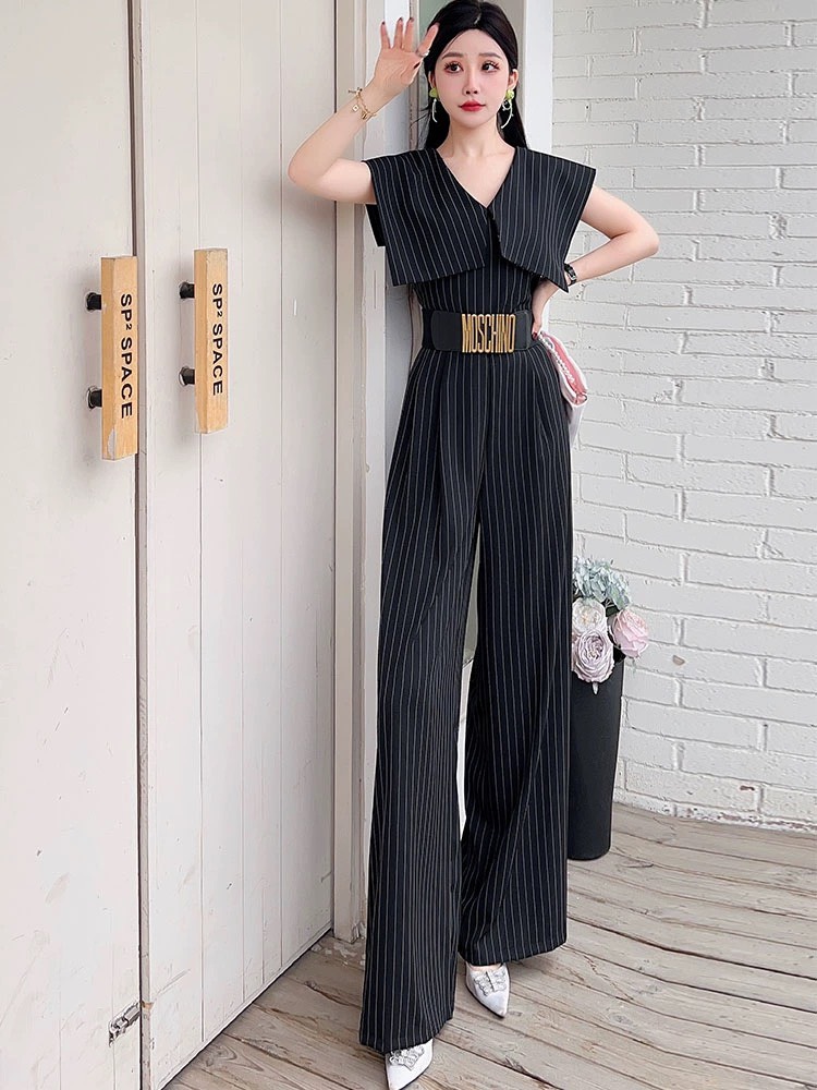 Jumpsui dài kẻ sọc cổ thủy thủ tôn dáng_thumbnail_4