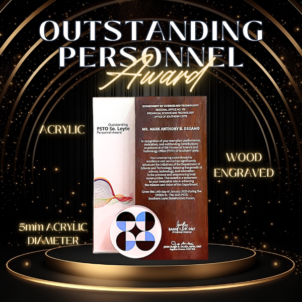 Outstanding Award Plaque