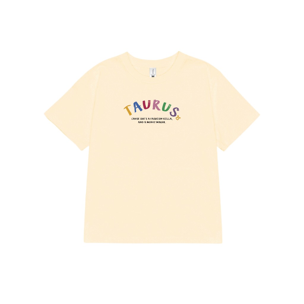 Áo baby tee ABD357 cung hoàng đạo Kim Ngưu TAURUS Miucho cotton cổ tròn in typography_thumbnail_4