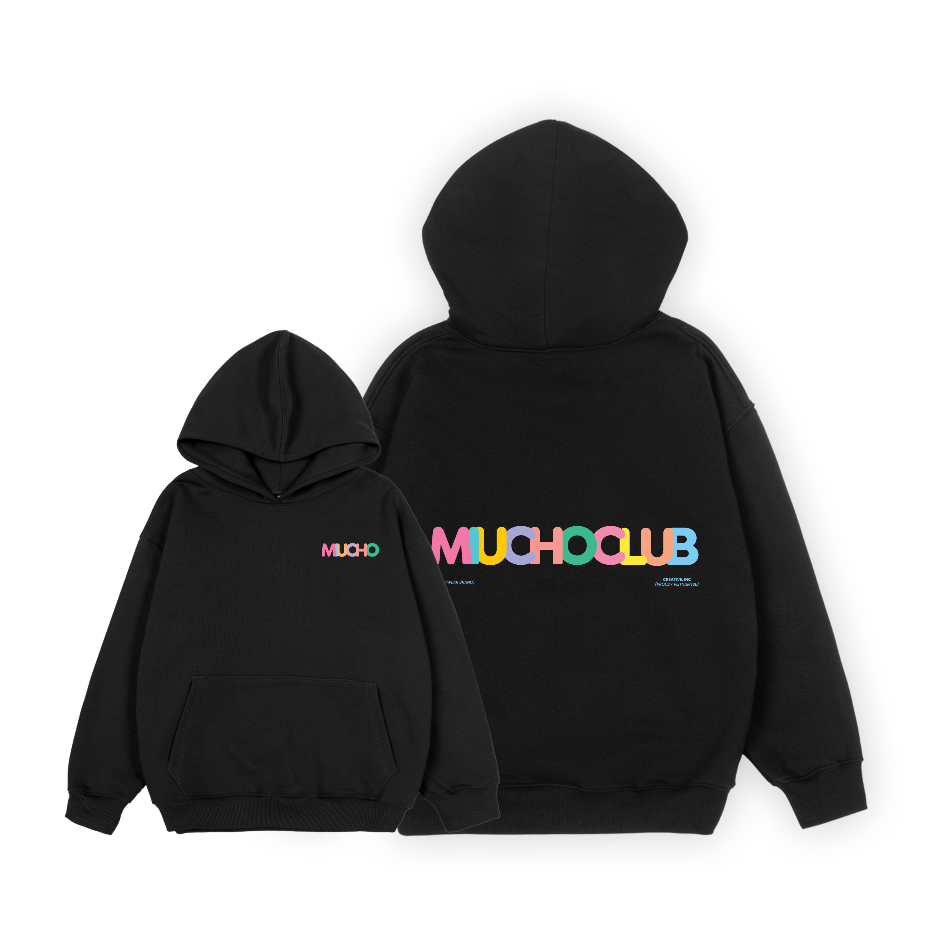 Áo hoodie unisex form rộng HDD1325 Miucho nỉ chân cua dày dặn in mix_thumbnail_5