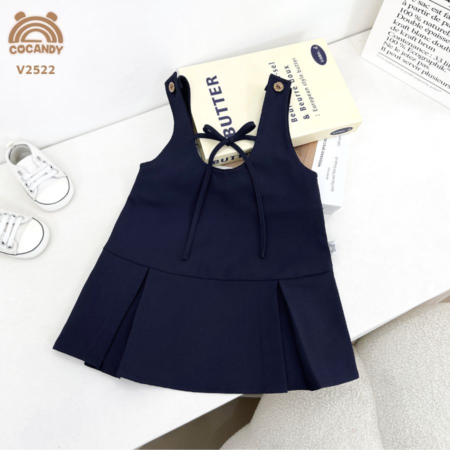 Váy 2 dây XANH THAN phối nơ buộc_thumbnail_1