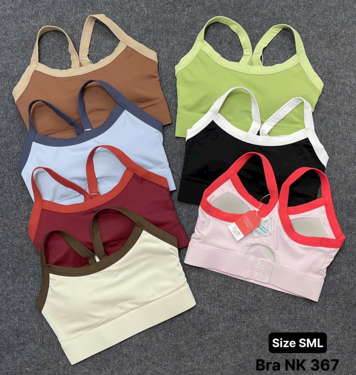 Áo Lót Thể Thao Tập Gym Yoga Nữ Yumiisport Áo Bra Dây Màu Cài Khoá Nâng Ngực Không Gọng Vải Co Giãn Thoáng Mát Sẵn Mút_thumbnail_3