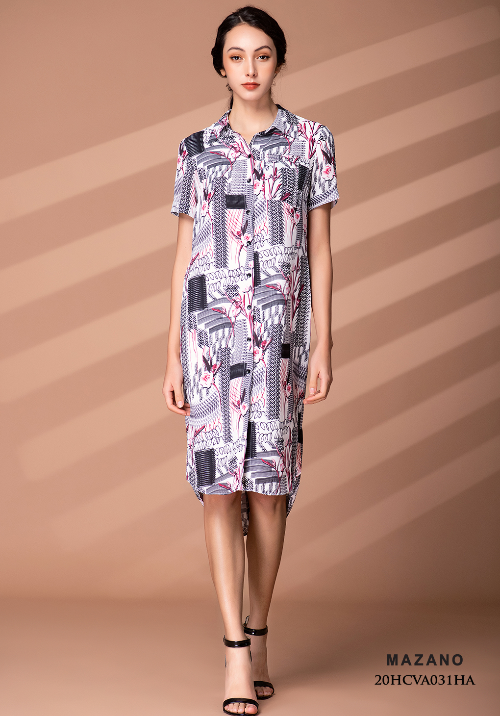 Đầm sơ mi họa tiết cơ bản_thumbnail_1