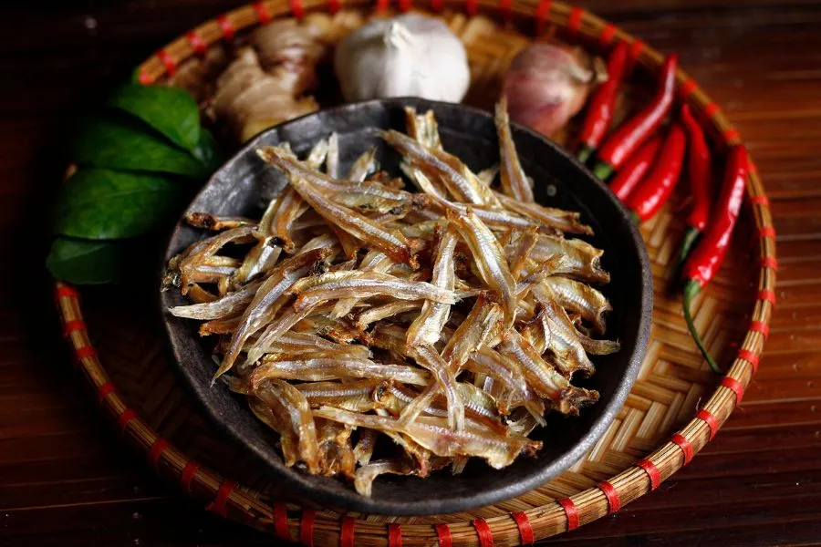 Khô Cá cơm Phơi sấy Tự nhiên - Không chất Bảo quản