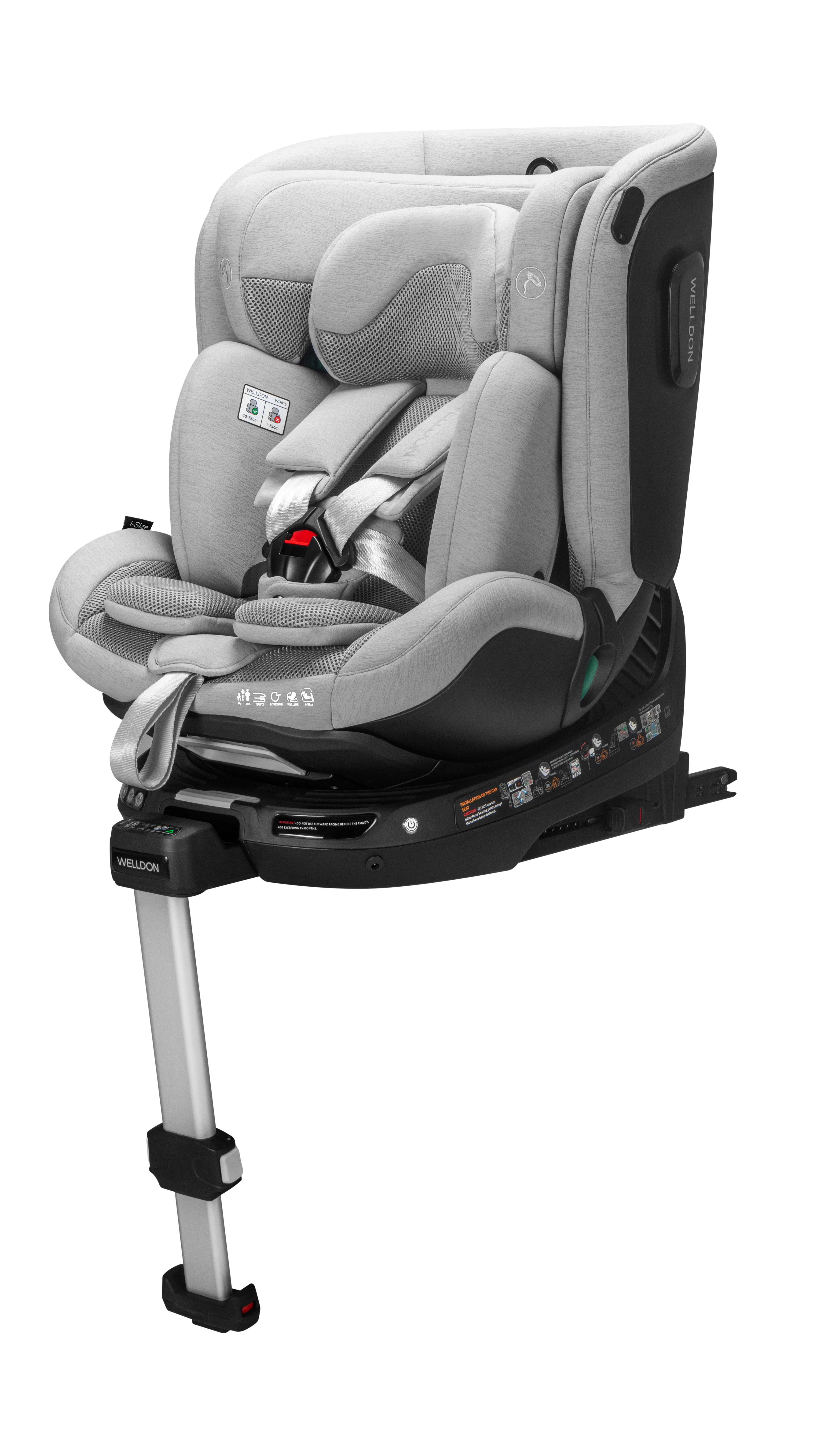 Ghế ngồi an toàn trên ô tô cho trẻ em Welldon Smart Rotate 2 Pro+ 40-125cm  [NHẬP CODE 