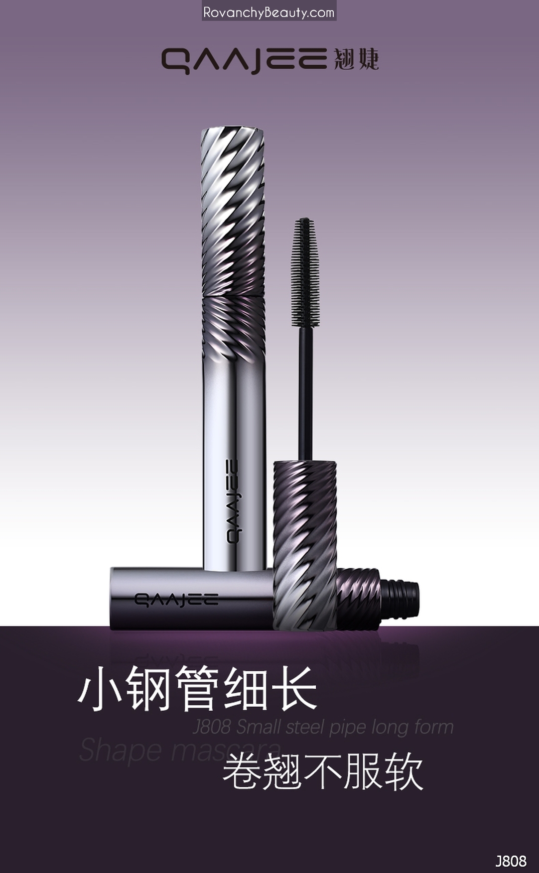 Chuốt Mi QAAJEE J808 Dài Mượt, Định Hình, Không Lem, Công Nghệ Cao_thumbnail_2