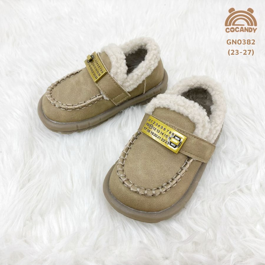 Giày nhập NÂU RÊU lót lông C66