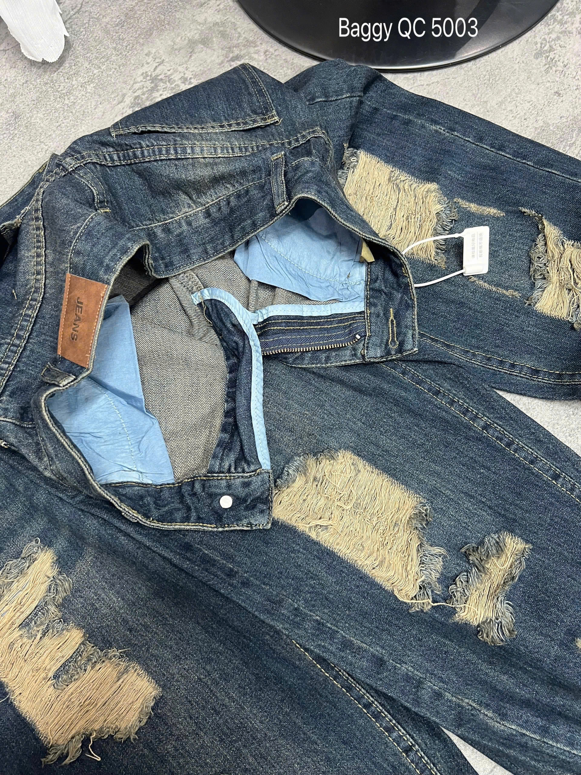 Quần baggy jean rách nhiều bigsize QJ5003 dành cho nàng béo mập từ 55-90kg_thumbnail_11