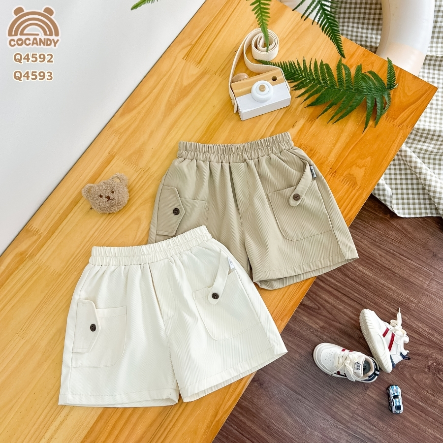 Quần cộc kaki BE SÁNG túi ốp kiểu 2 bên_thumbnail_4