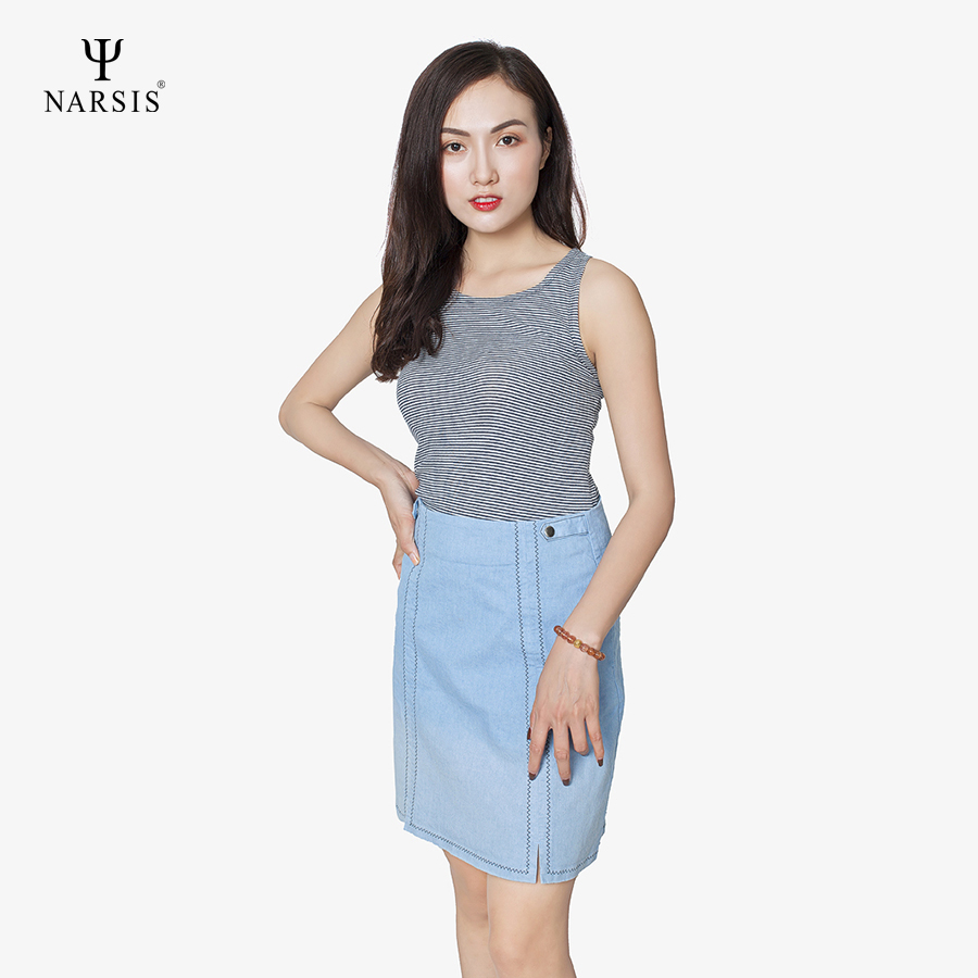 VÁY BÒ NỮ KIỂU - B7006 NARSIS CHẤT LIỆU JEAN BỀN BỈ, CÁ TÍNH, TRẺ TRUNG, THỜI TRANG