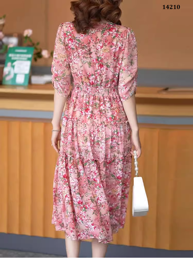 14210-Đầm voan hoa tay lở eo viền ren cách điệu (voan,lót)_thumbnail_3