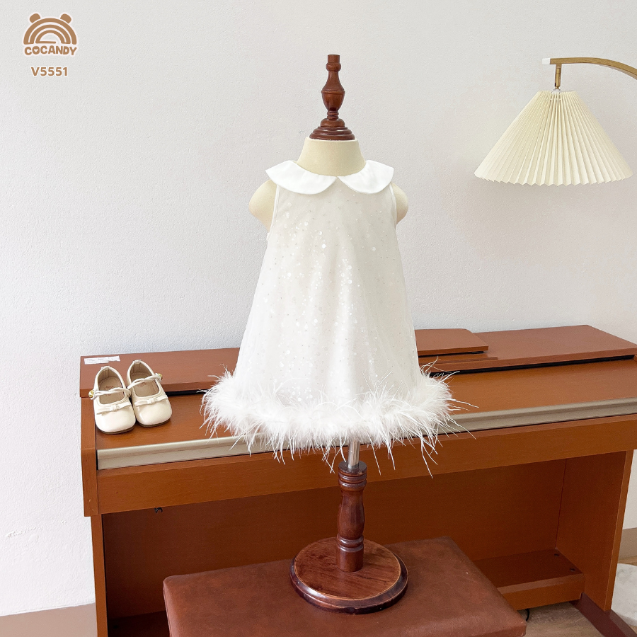 Váy cộc TRẮNG bling "Little Snow"