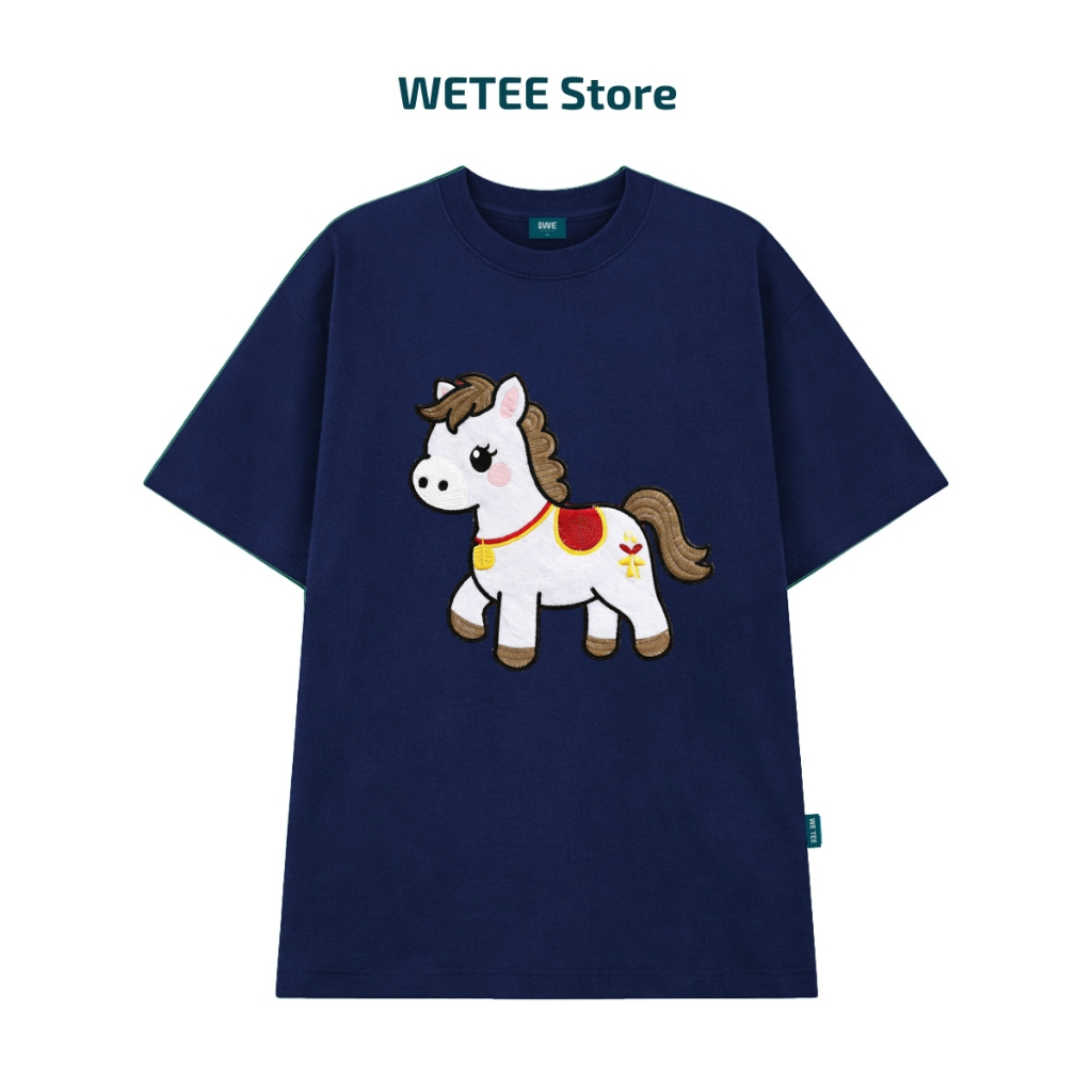 Áo thun unisex UX30-1128 in hình Ngựa trắng dáng oversized WETEE_thumbnail_10