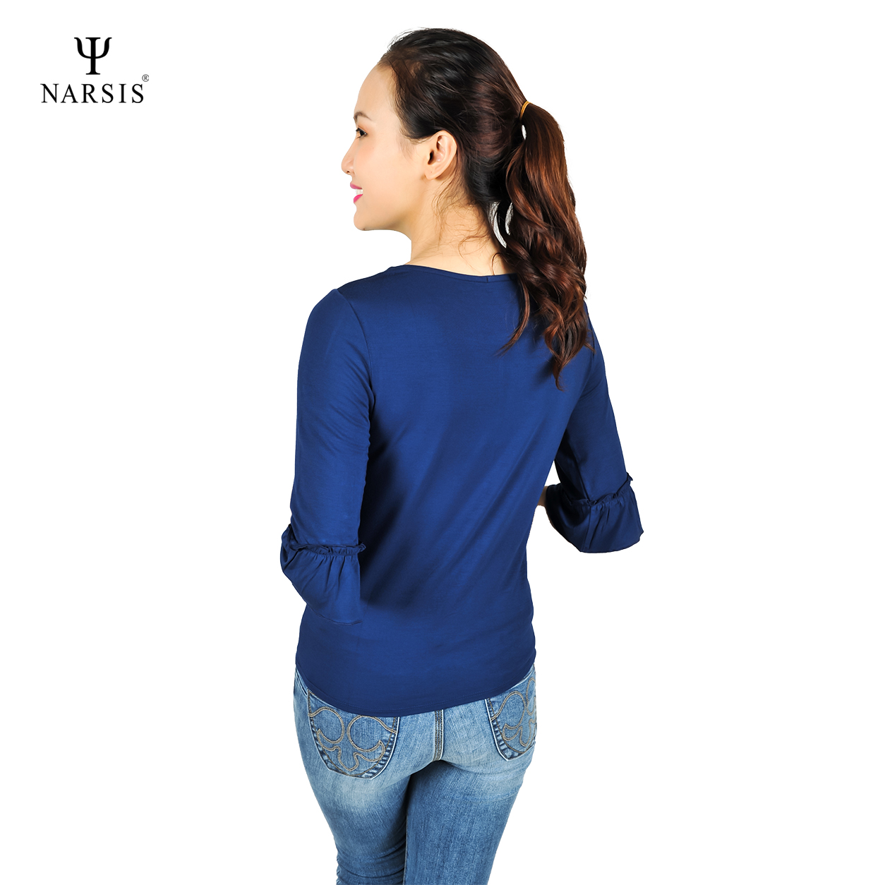 ÁO THU ĐÔNG NỮ L7059 NARSIS CHẤT LIỆU THOÁNG MÁT, DỄ CHỊU, THOẢI MÁI CẢ NGÀY, DỄ VẬN ĐỘNG_thumbnail_2