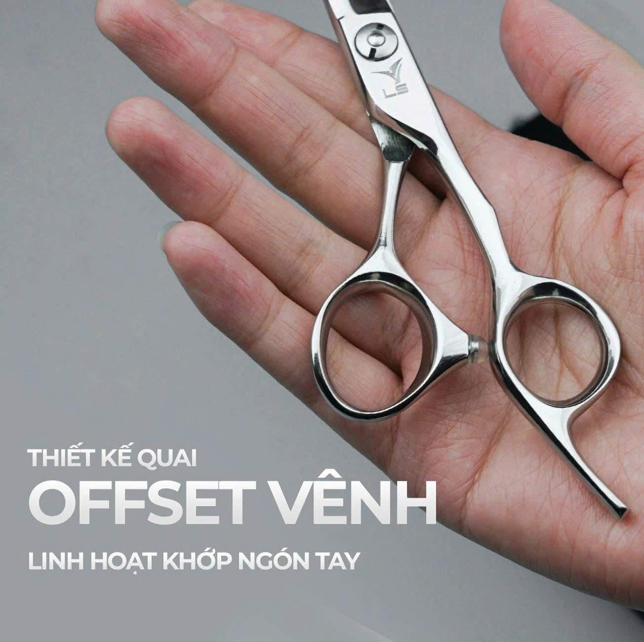 Kéo cắt tóc Viko LS BC60 size 6 inches bảo hành 2 năm_thumbnail_4