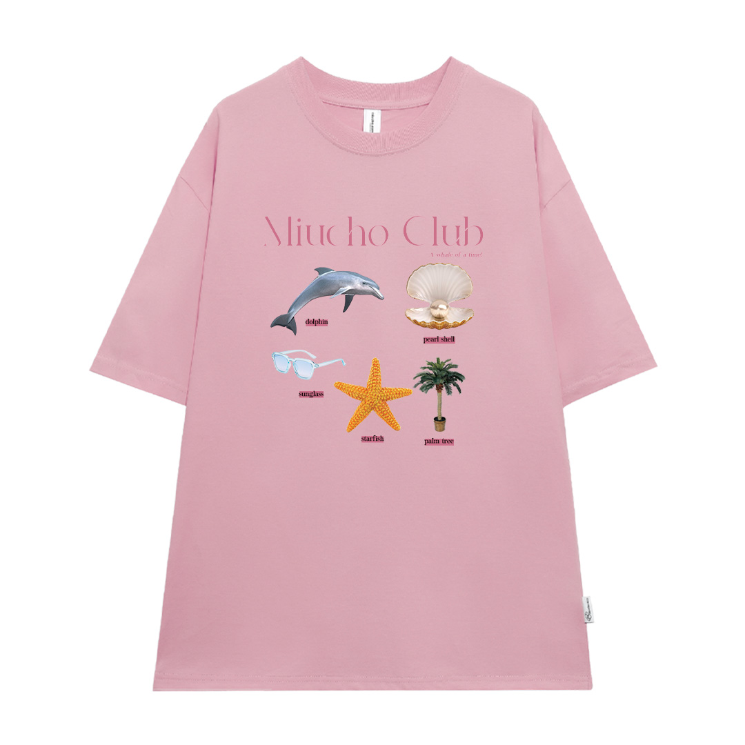 Áo thun đi biển form rộng mùa hè unisex ATD1053 Miucho tay lỡ cổ tròn in mix_thumbnail_15