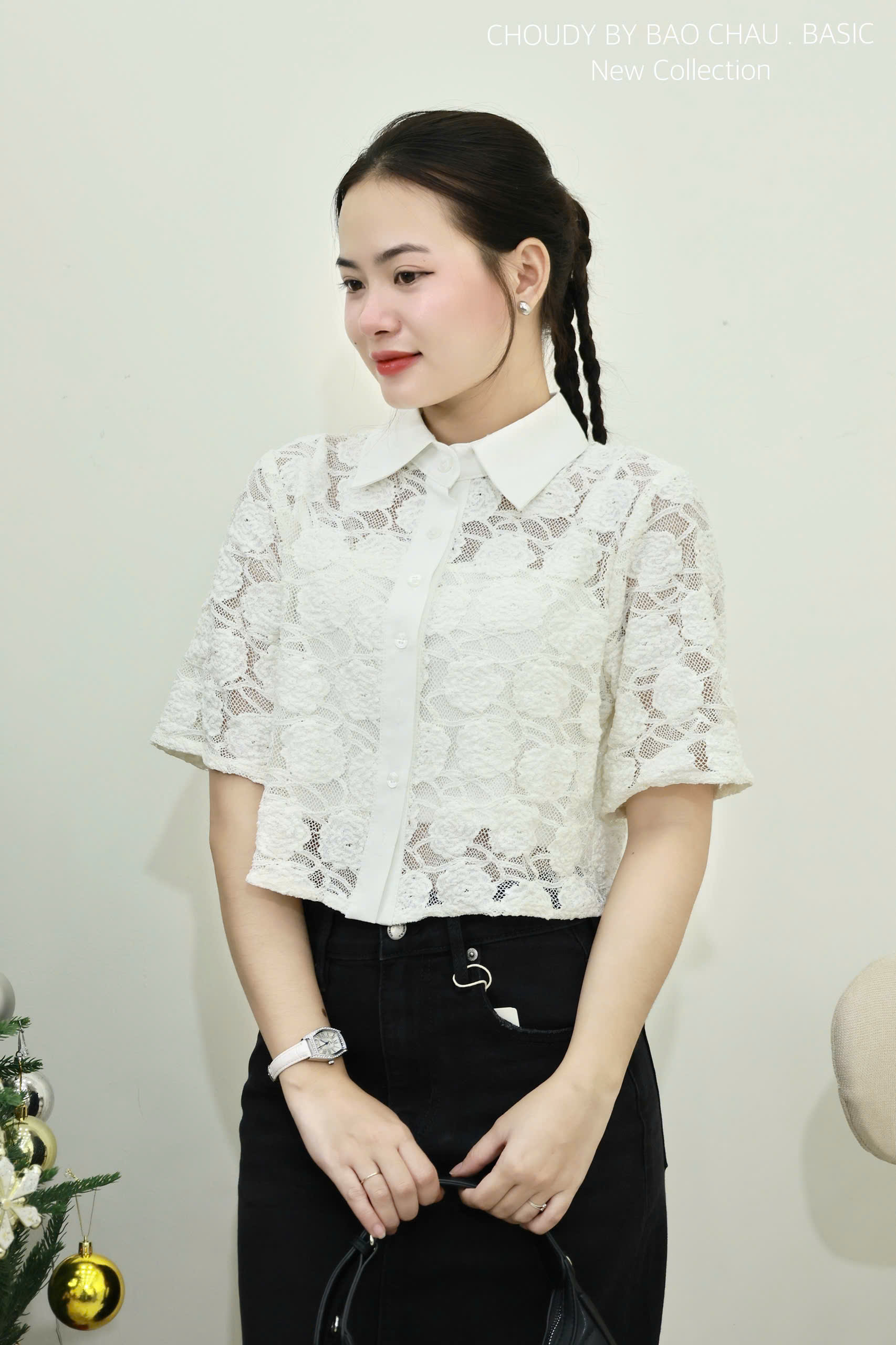 SALE U464 ÁO KIỂU REN TRẮNG (KÈM LÓT)_thumbnail_8