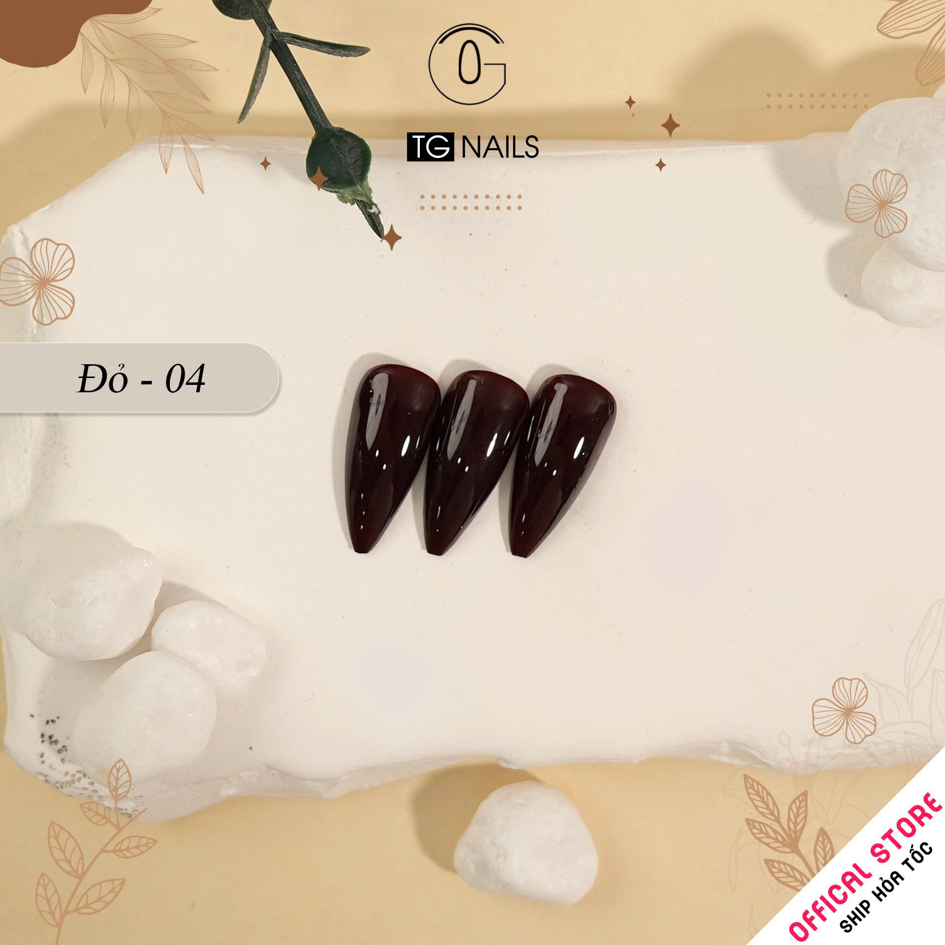 Sơn gel đỏ TG cao cấp cọ tròn chai 15ml_thumbnail_6