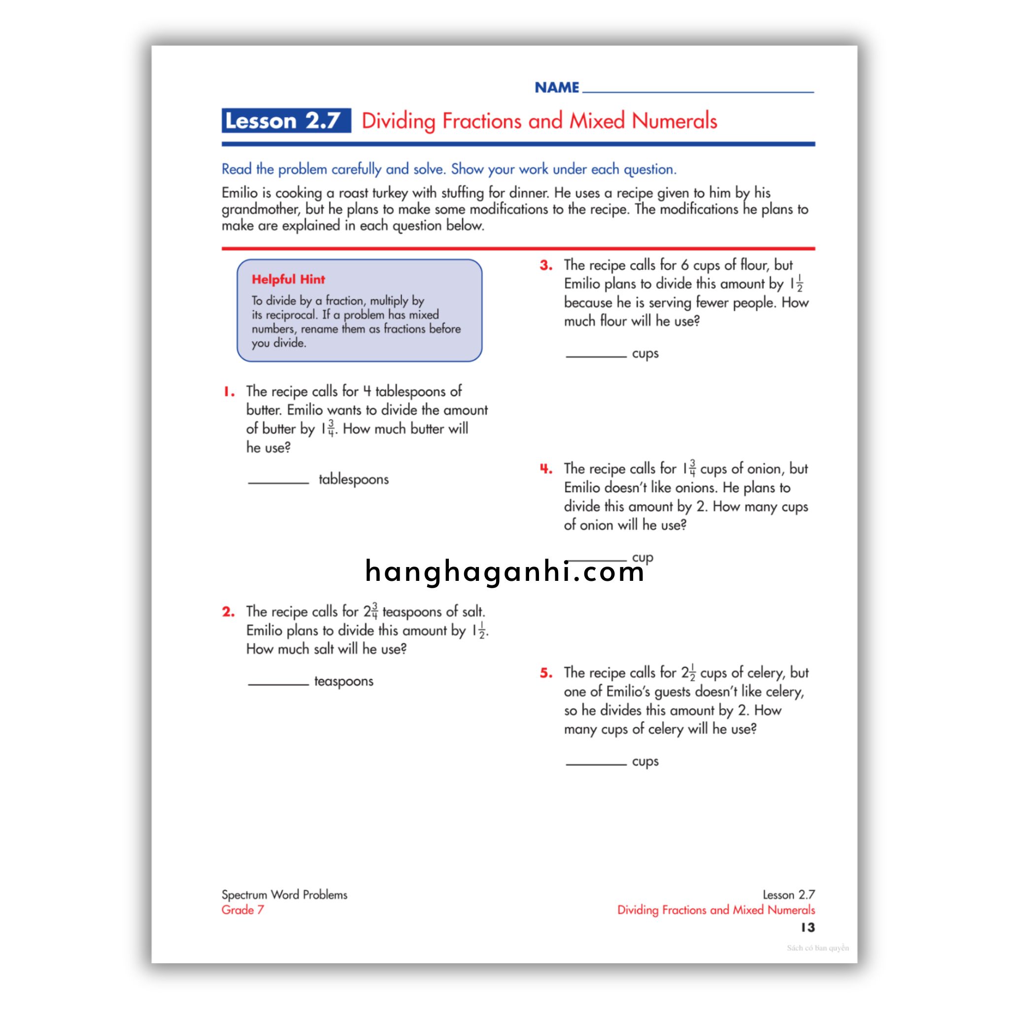 Spectrum Word Problems Workbook Grade 7_thumbnail_14