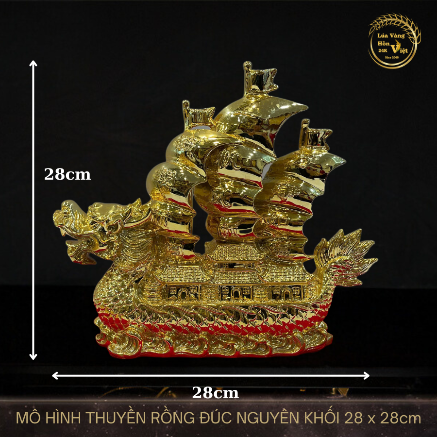 THUYỀN RỒNG ĐÚC NGUYÊN KHỐI 28x28cm_thumbnail_5