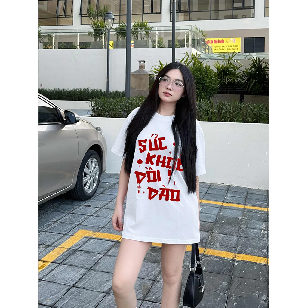 Áo thun nữ form rộng Miucho chất vải co giãn thoải mái thoáng mát lời chúc ngày tết 2879_thumbnail_2