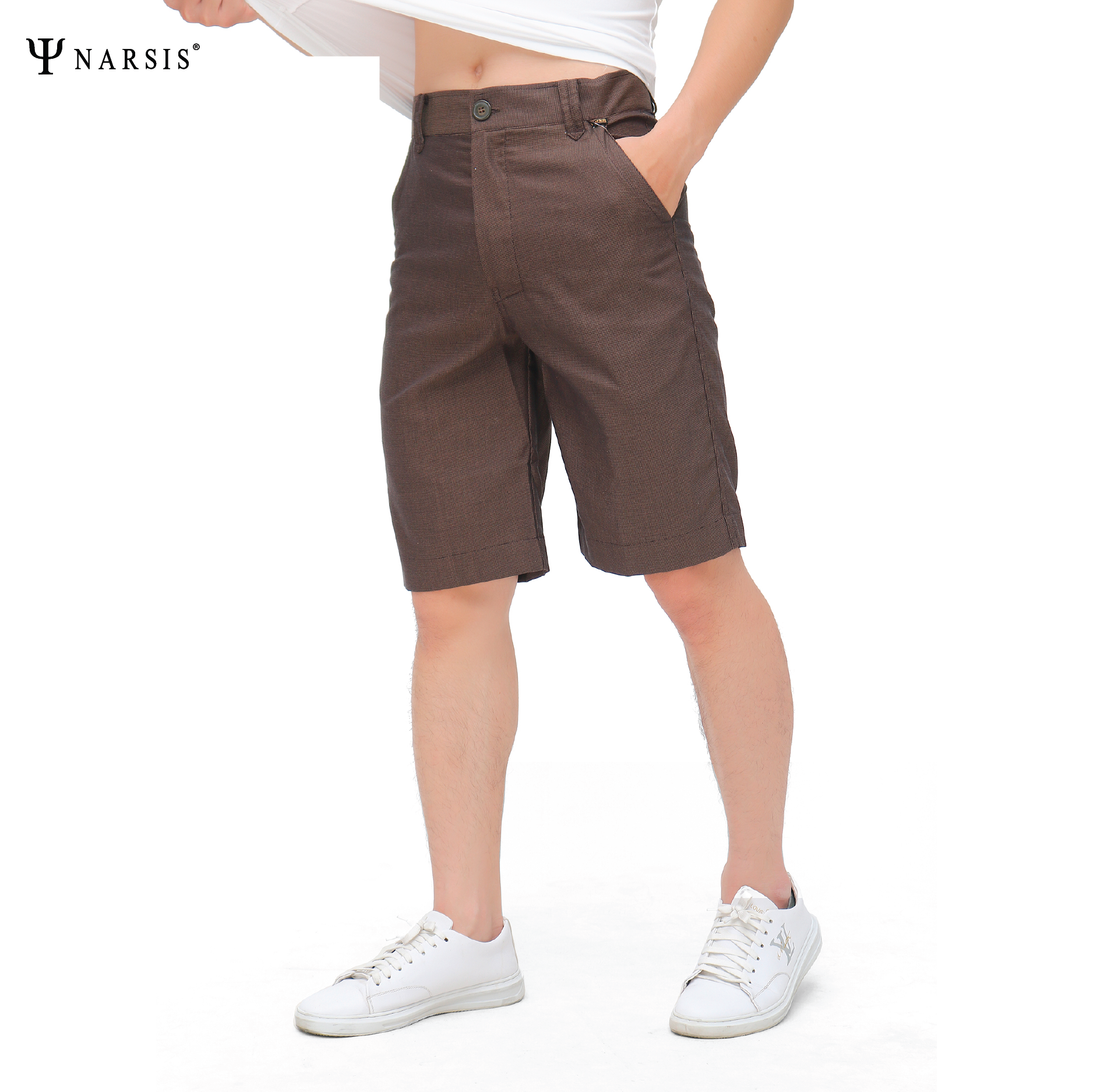 QUẦN SHORT NAM S4010 NARSIS VẢI KAKI BỀN, THOẢI MÁI, THỜI TRANG, PHONG CÁCH, THỜI TRANG, PHONG CÁCH