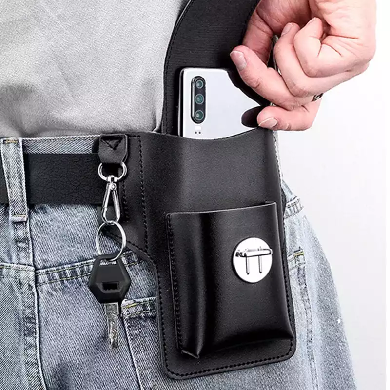 Túi Đựng Điện Thoại Đeo Thắt Lưng Da Mềm Cao Cấp Tiện Lợi Thời Trang_thumbnail_6