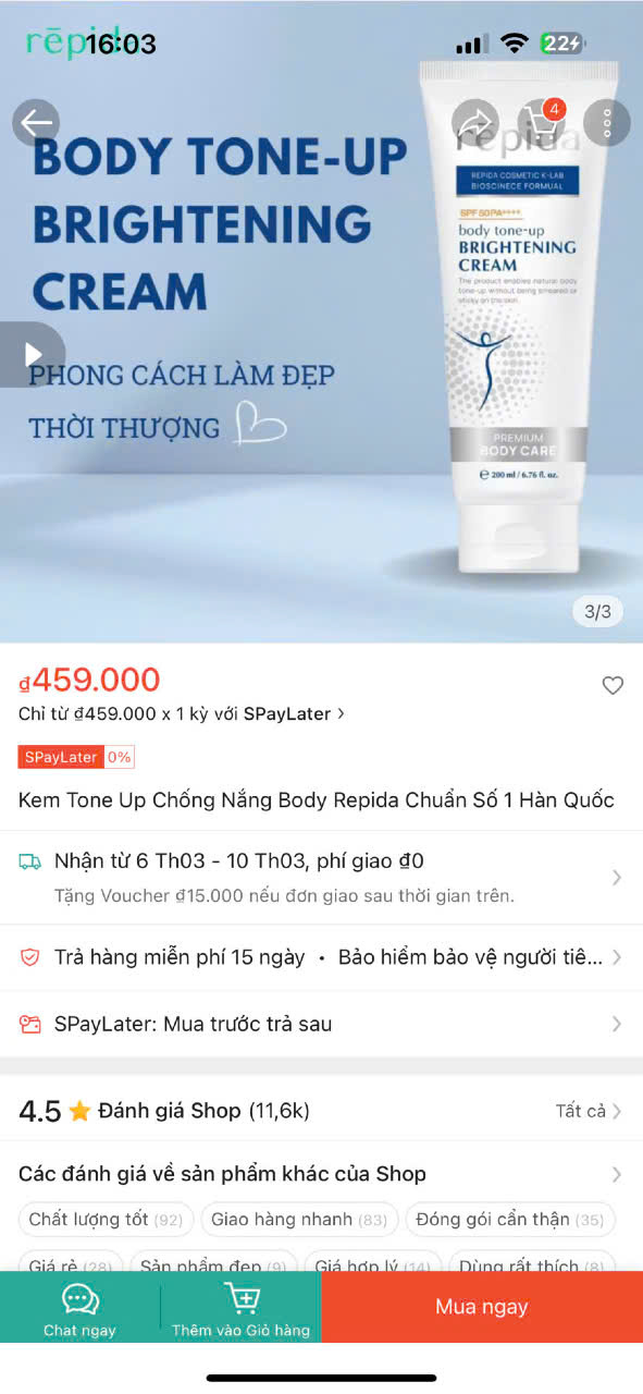 Kem Dưỡng Body Hàn Quốc Repida_thumbnail_3