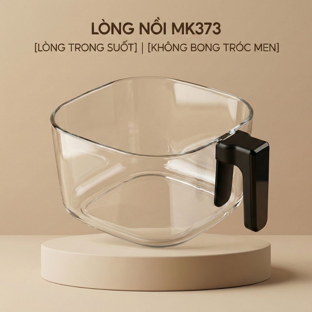 Nồi chiên không dầu lòng thuỷ tinh Mishio MK373 không lo bong tróc chống dính_thumbnail_46