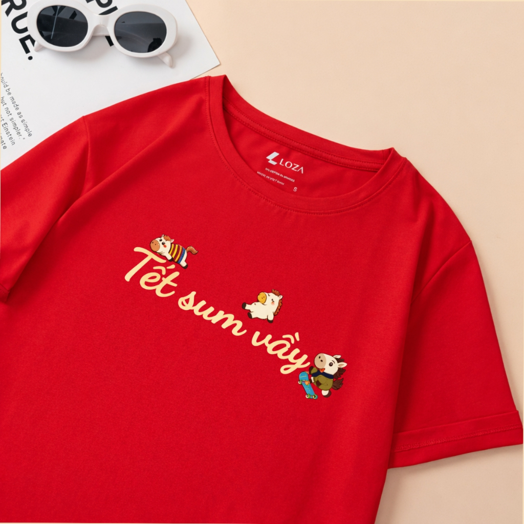 [BST Tết 2026] Áo phông gia đình Tết sum vầy - Áo đồng phục gia đình 3-4-5 người – Loza Kids Mã GĐ013_thumbnail_2