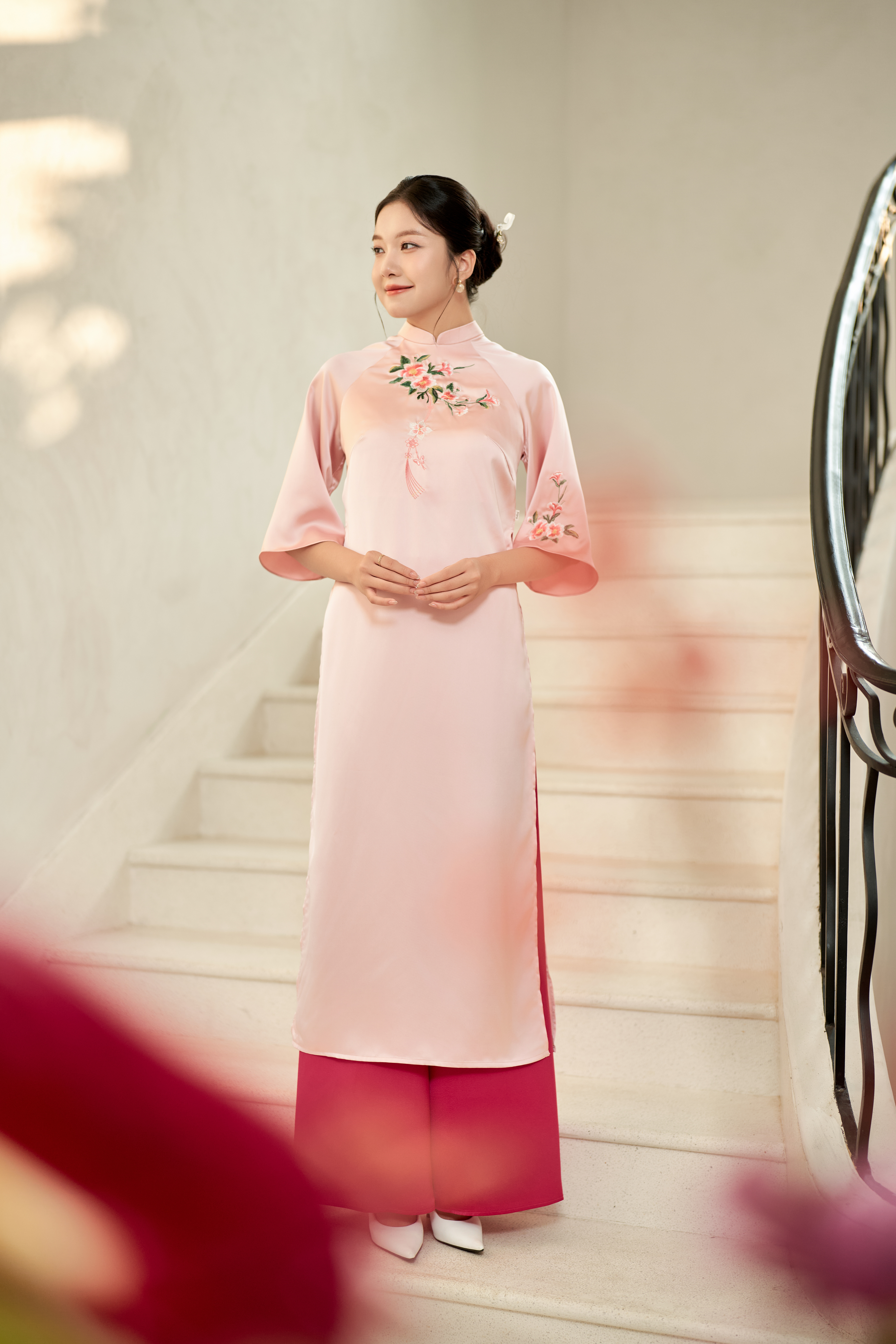 Áo dài Vân Chi mẹ