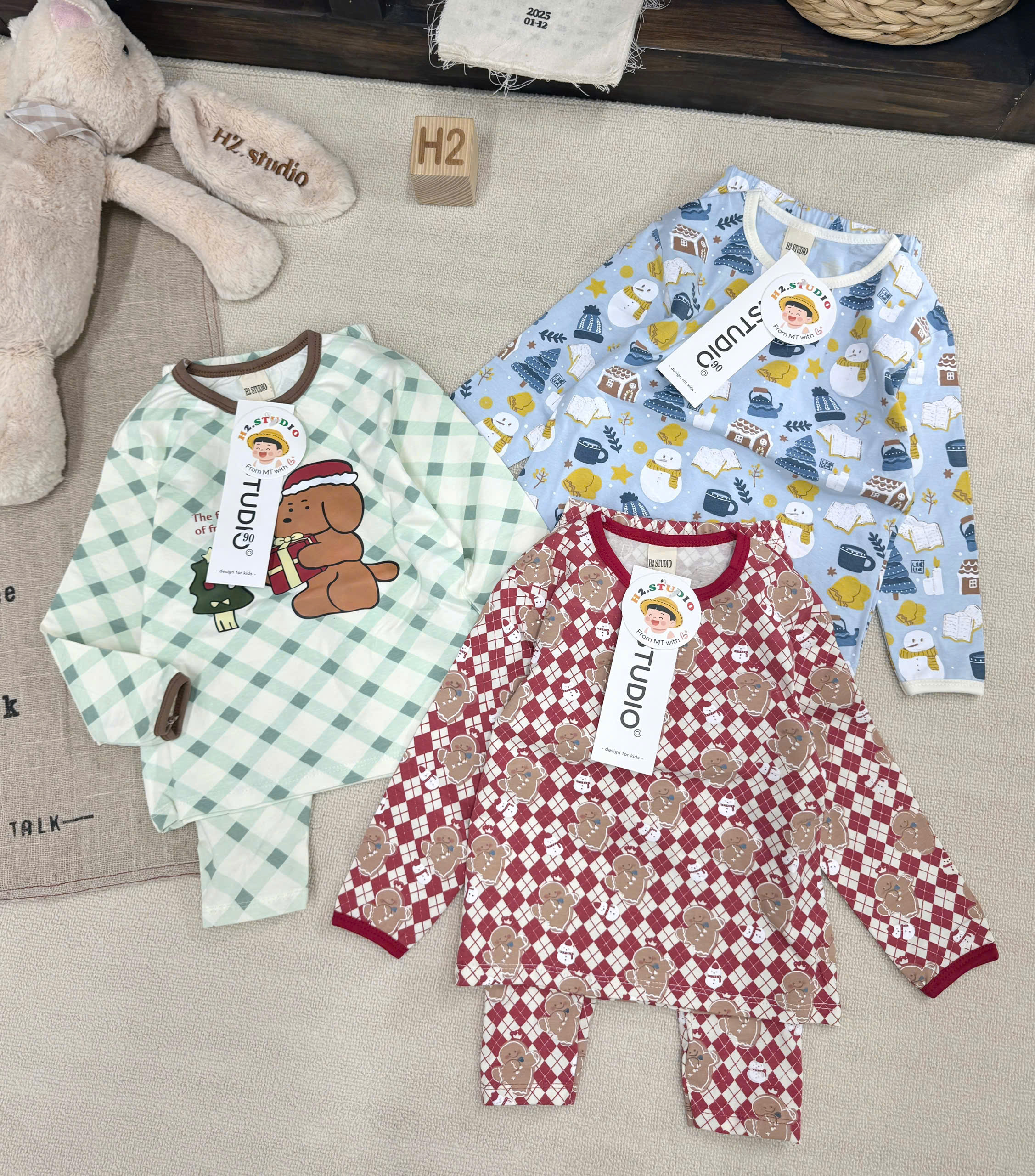 T61 SET 3 BỘ NOEL XANH ĐỎ- A100.303