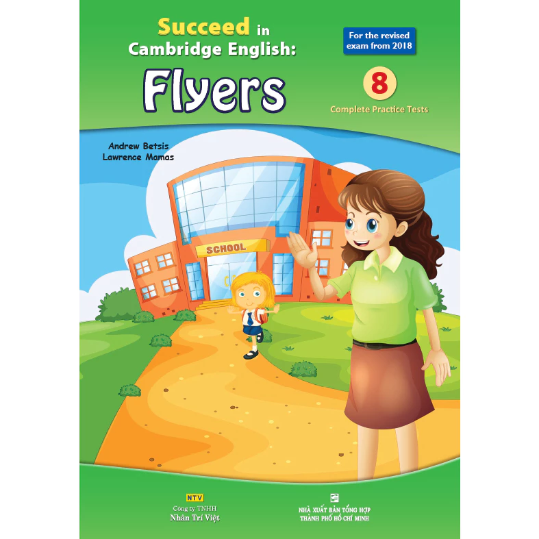 Sách - Succeed in Cambridge English Flyers - Bản in laser sắc nét, tặng file nghe