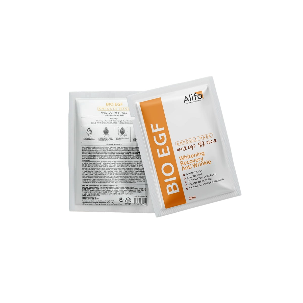 Mặt nạ Alifa BIO EGF hộp 10 miếng 25ml dưỡng ẩm phục hồi_thumbnail_1