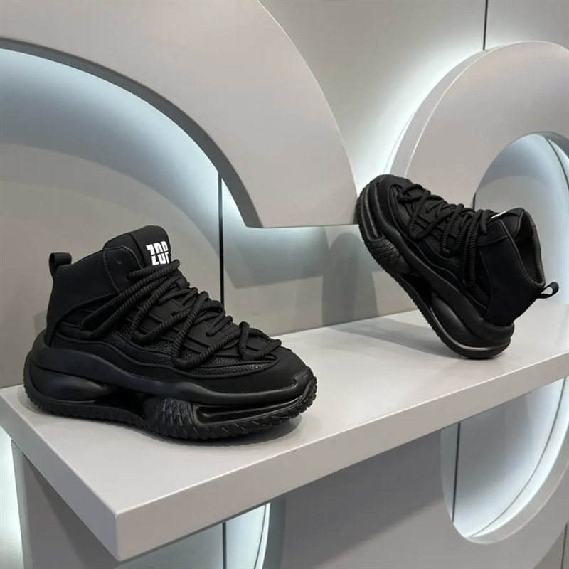 GA352 - Giày bố nam cổ cao lưới thoáng khí đế dày phong cách thể thao thu đông 2024_thumbnail_4