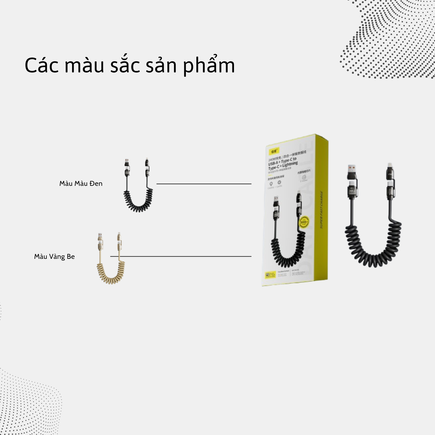 Cáp sạc lò xo 4 trong 1 đa năng sạc nhanh 240W thích hợp cho cổng usb,type C,lightning_thumbnail_4
