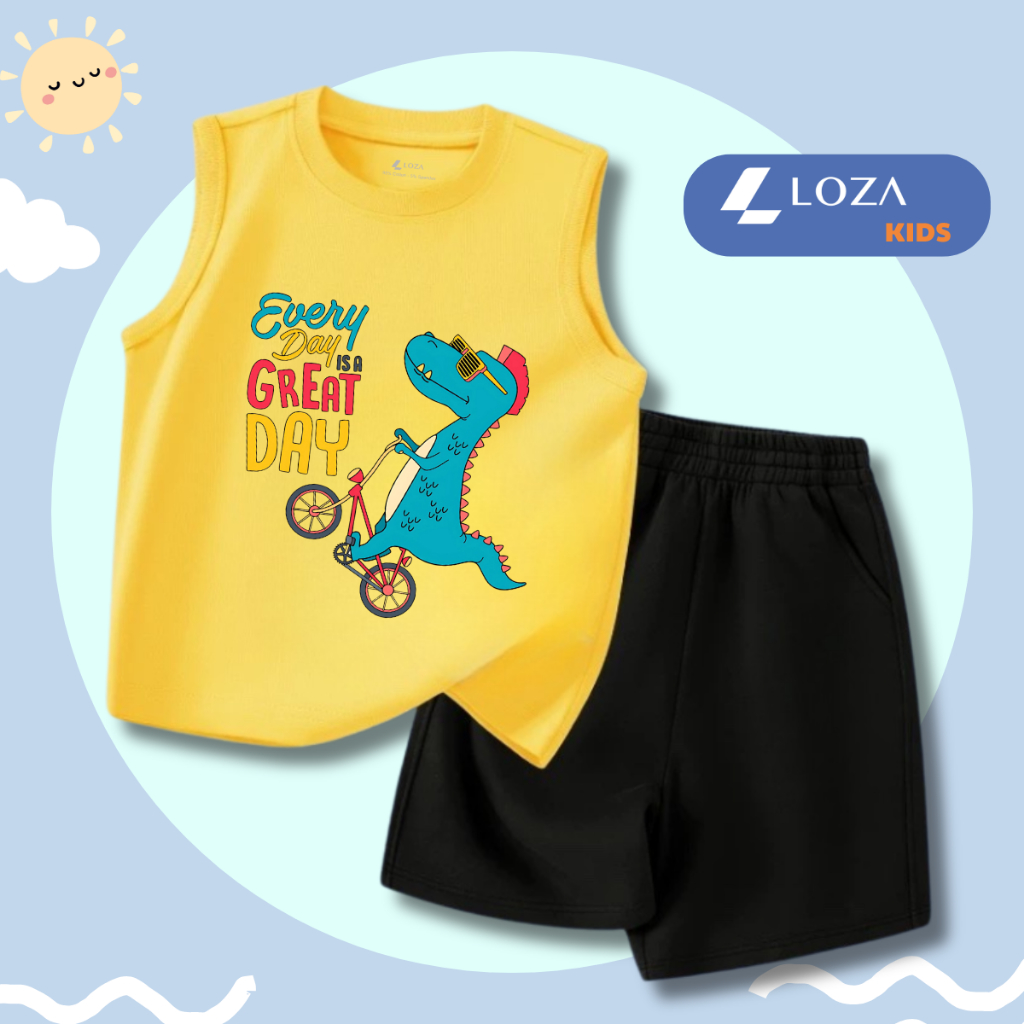 Bộ ba lỗ bé trai in hình Khủng long - Loza Kids BL238_thumbnail_0