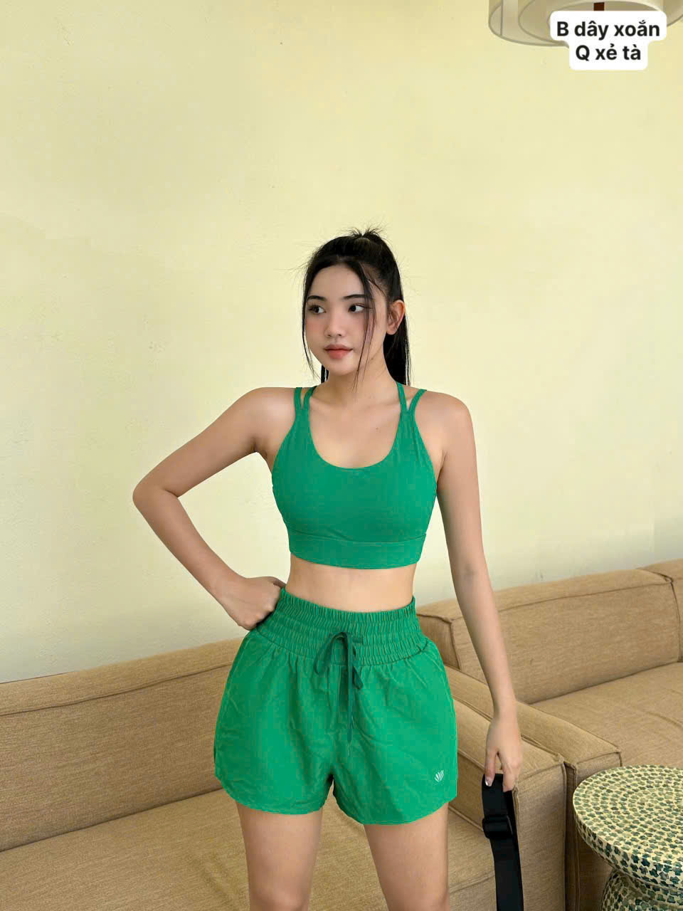 Quần Đùi Thể Thao Boxer 2 Lớp Xẻ Tà Cột Dây_thumbnail_7
